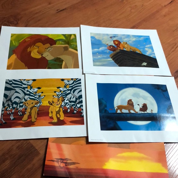 ❌❌SOLD❌❌Vintage lion 🦁 king 👑 Disney lithographs - Picture 4 of 5